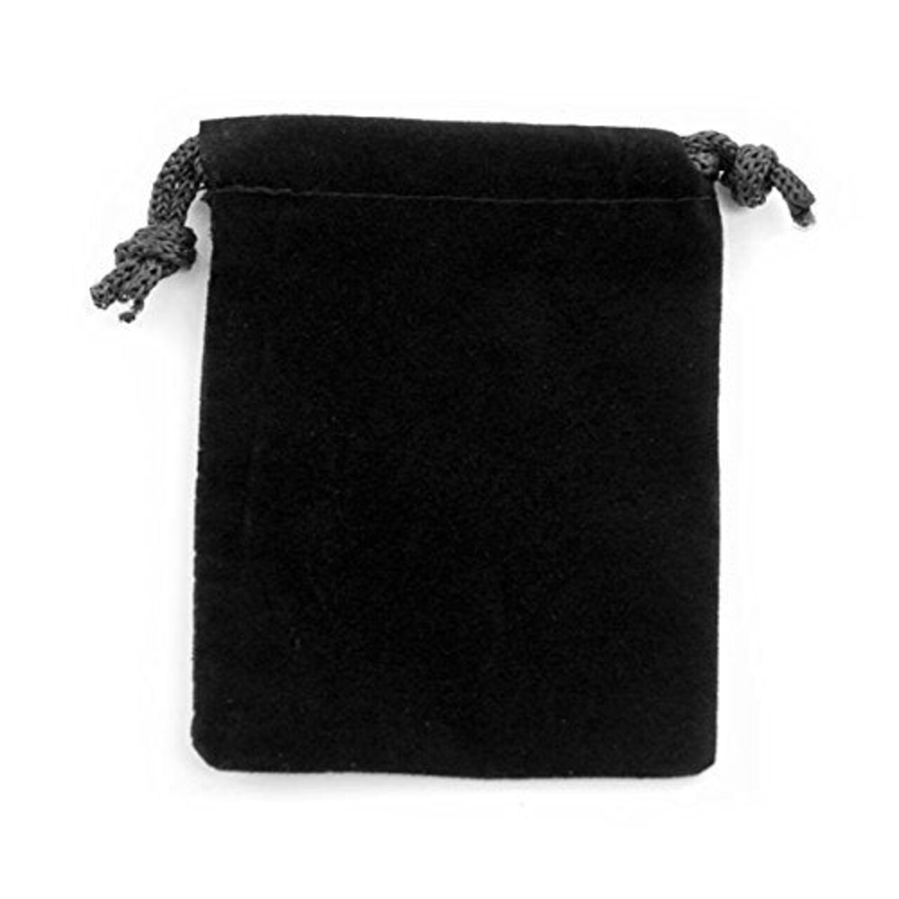 Anti Tarnish Black Drawstring Velveteen Pouch (Anti Tarnish Pouches for  Jewelry)